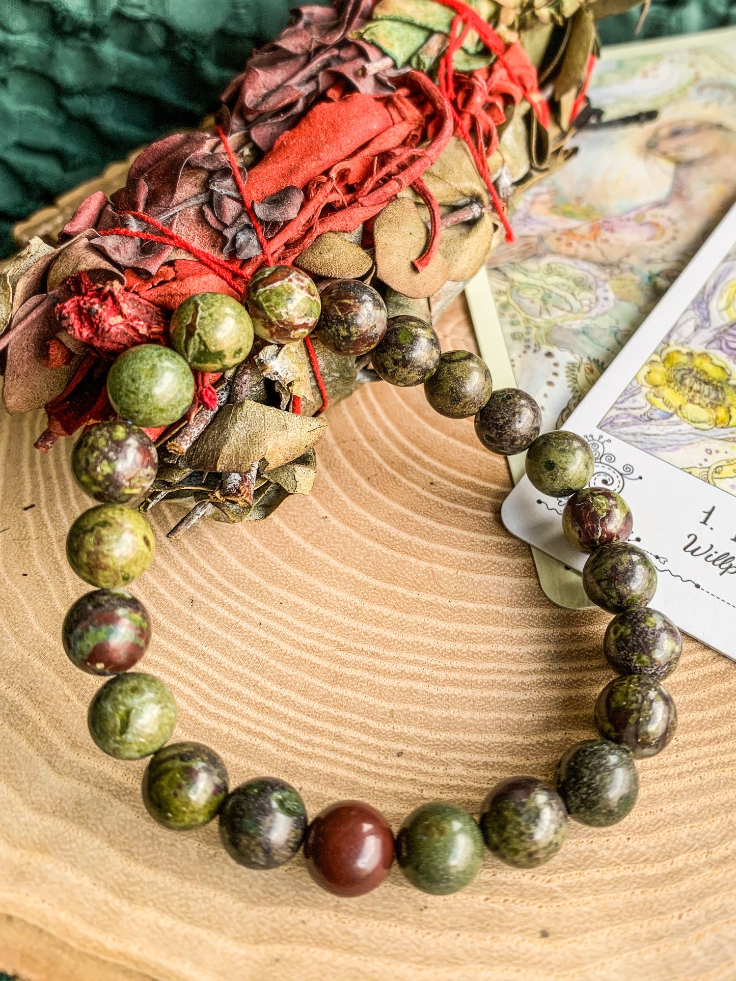 Pulseira Jaspe Sangue de Dragão