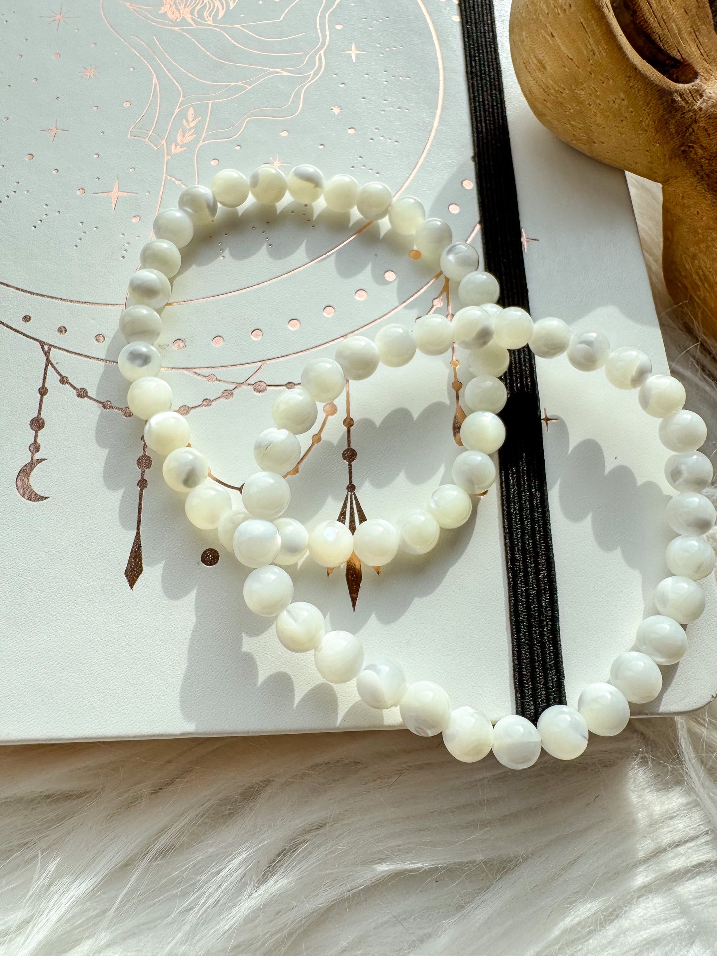 Pulseira Madre Pérola 6mm