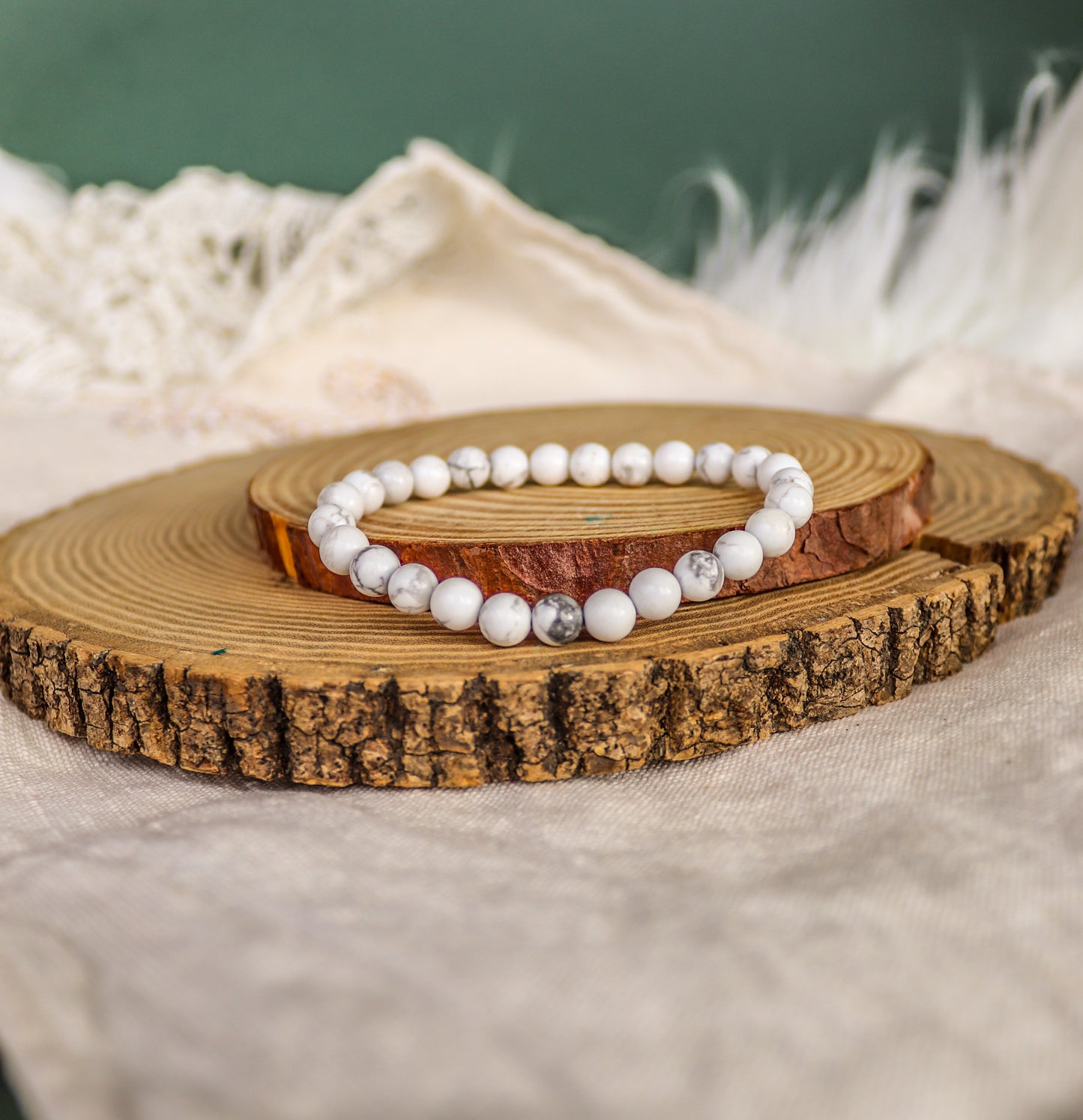 Howlite - Pulseira 6mm