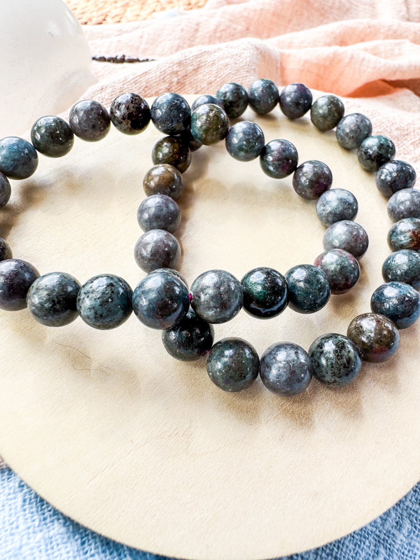 Pulseira Rubi-Safira 8mm