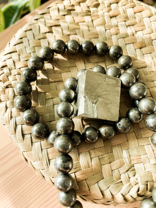 Pulseira Pirite 8mm