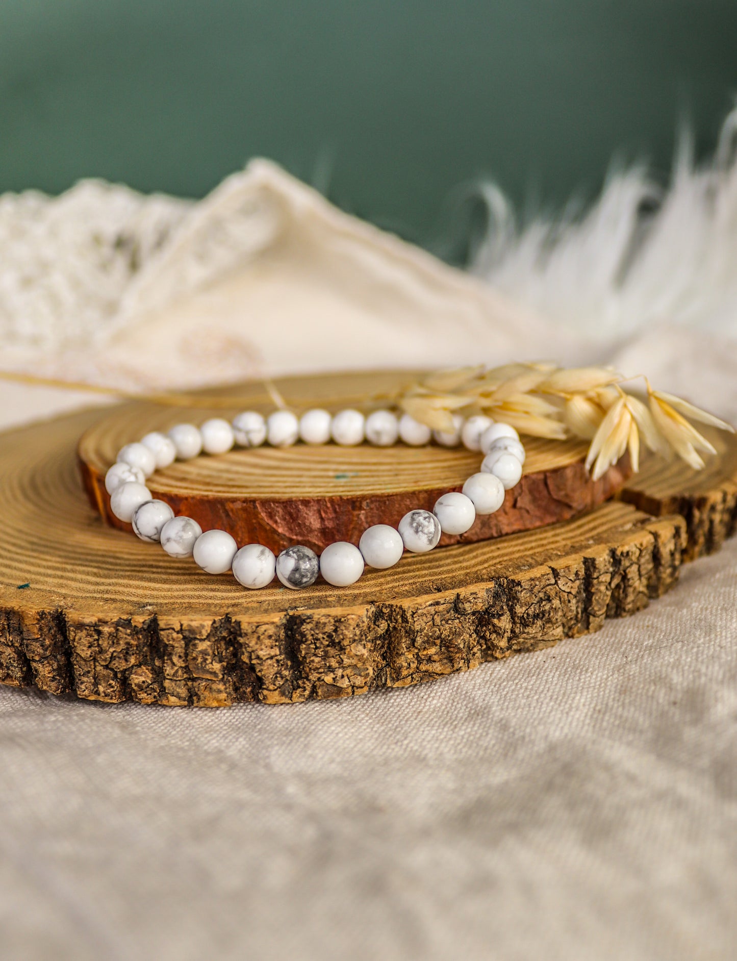Howlite - Pulseira 6mm