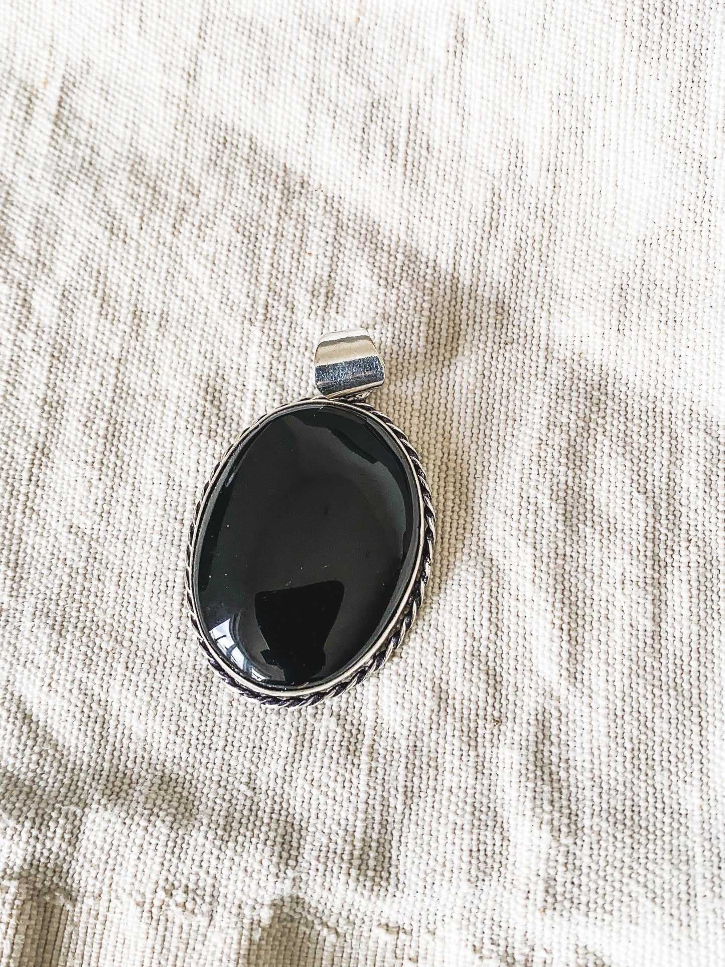 Pingente Ónix (M/L) Prata 925