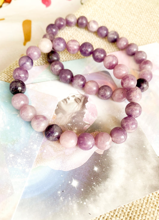 Lepidolite 8mm/6mm