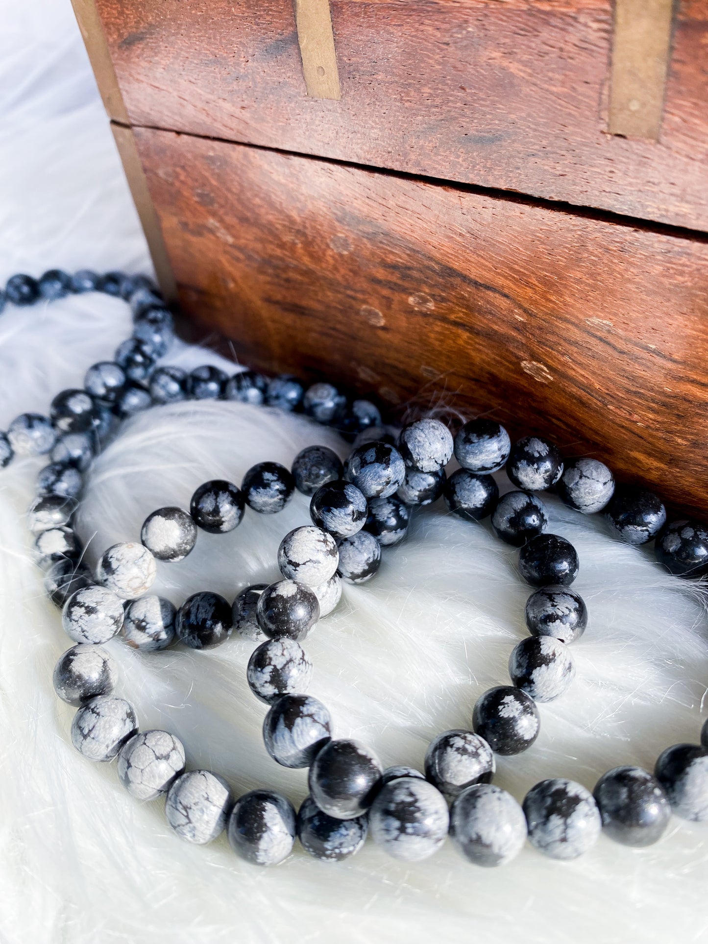 Pulseira Obsidiana Floco de Neve