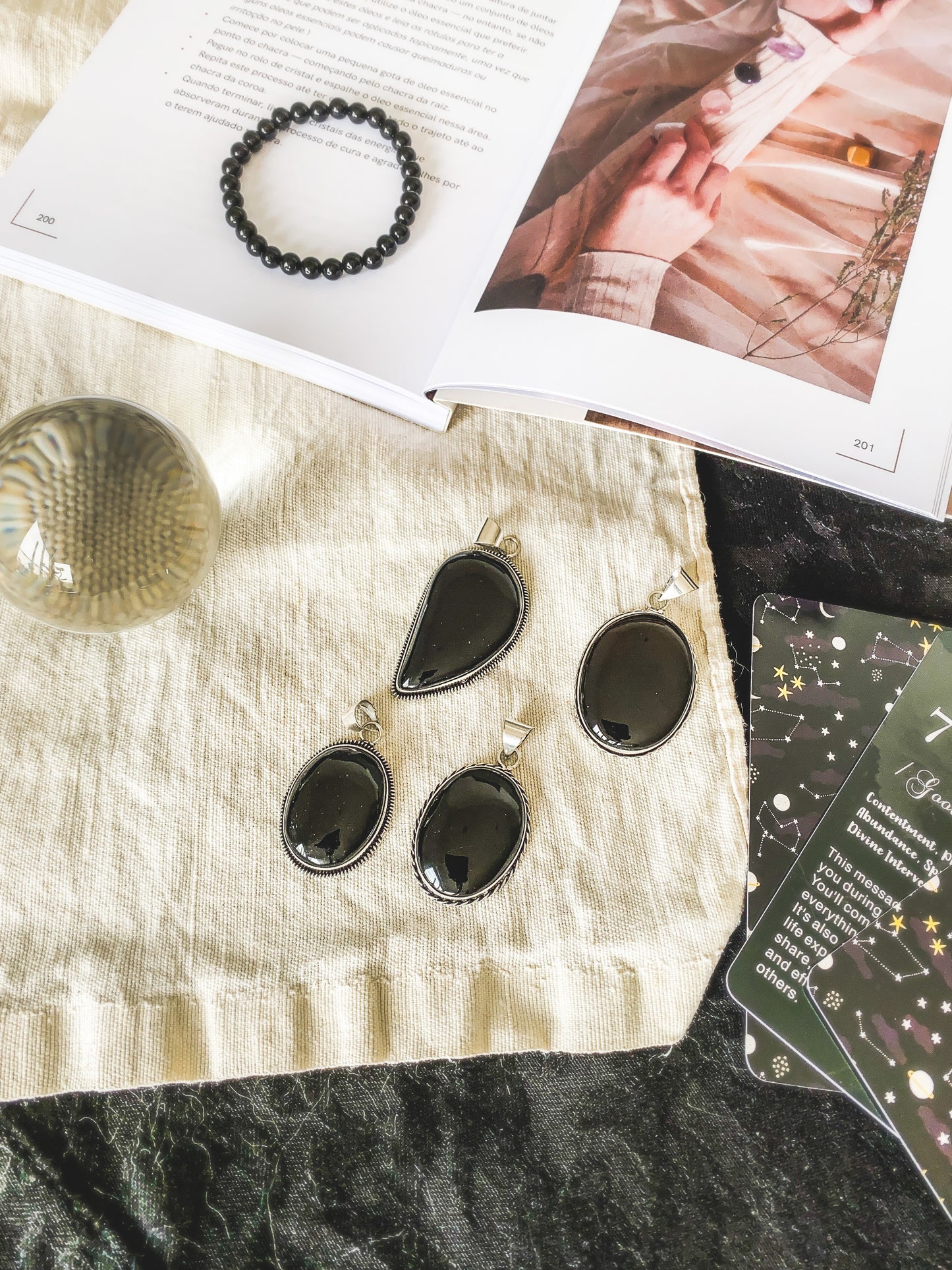 Pingente Ónix (M/L) Prata 925