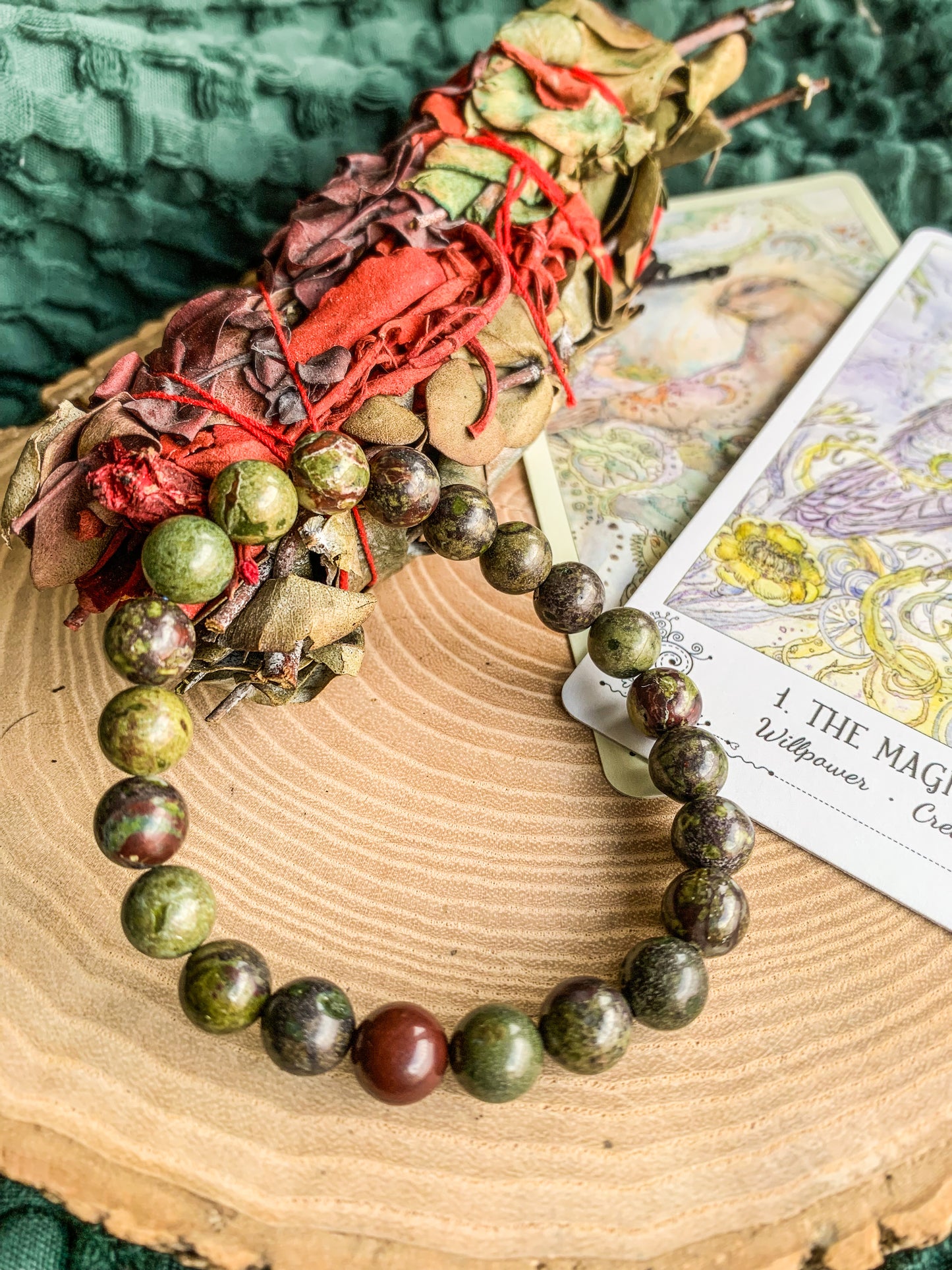 Pulseira Jaspe Sangue de Dragão