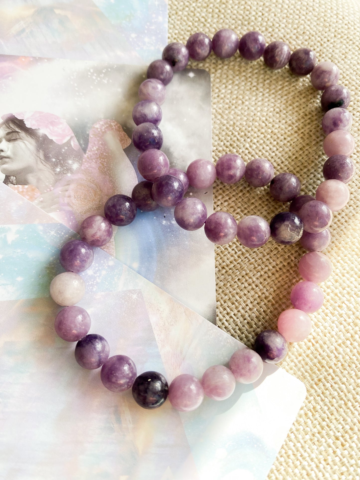 Lepidolite 8mm/6mm