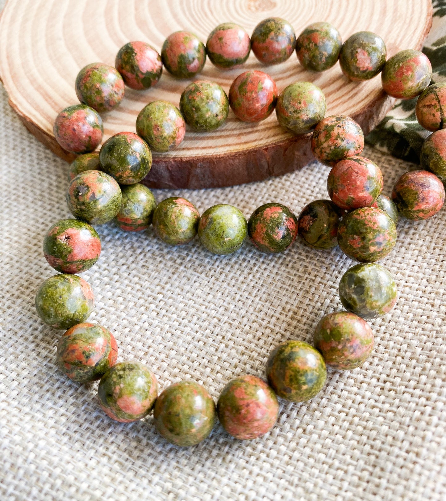 Pulseira Unakite 10mm