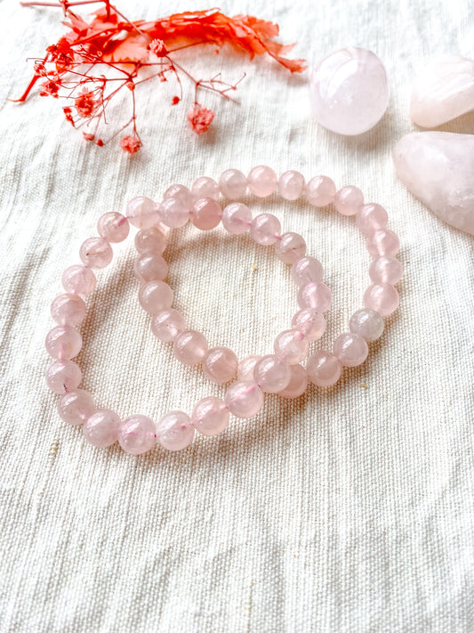 Pulseira Quartzo Rosa 7A do MADAGÁSCAR