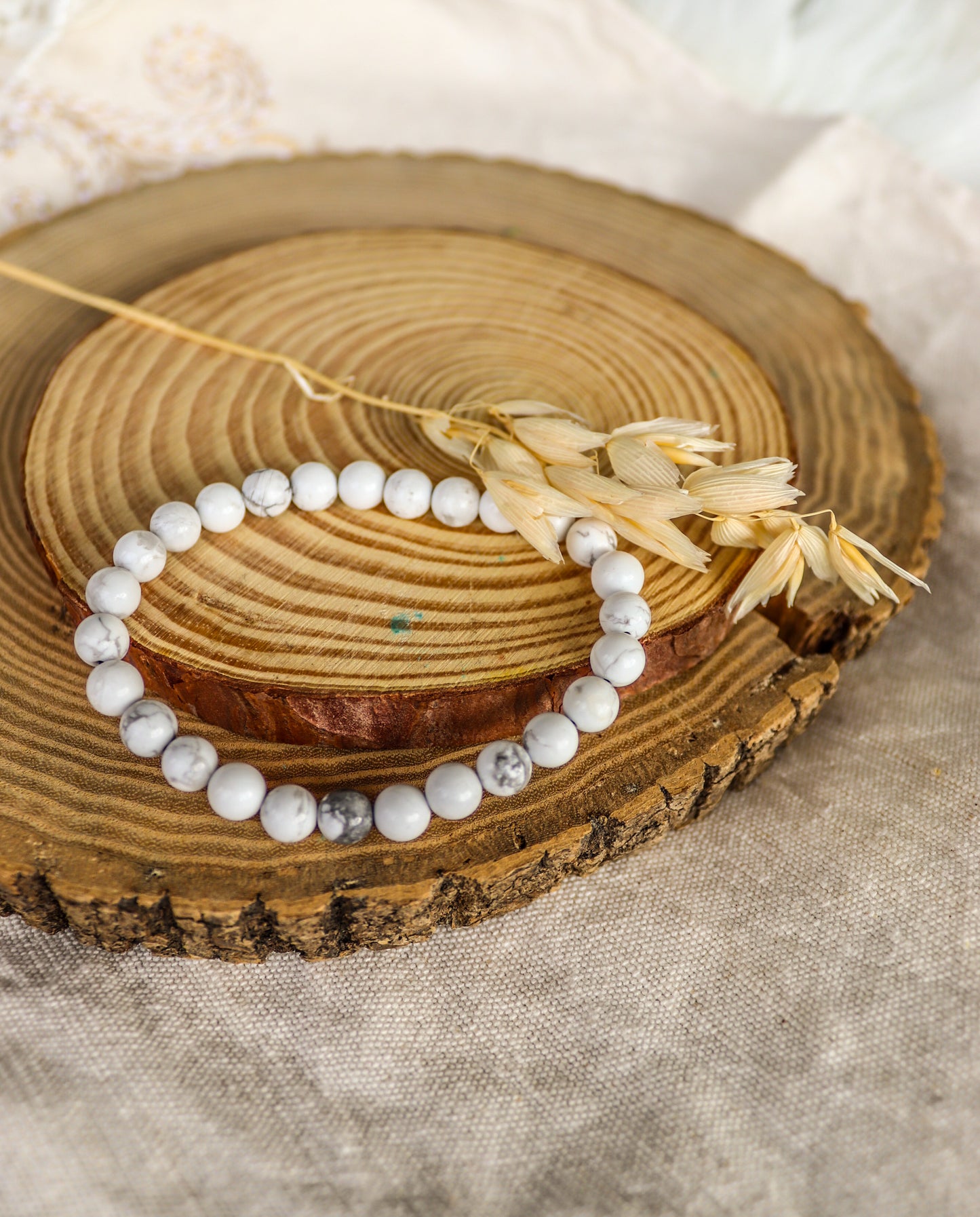 Howlite - Pulseira 6mm