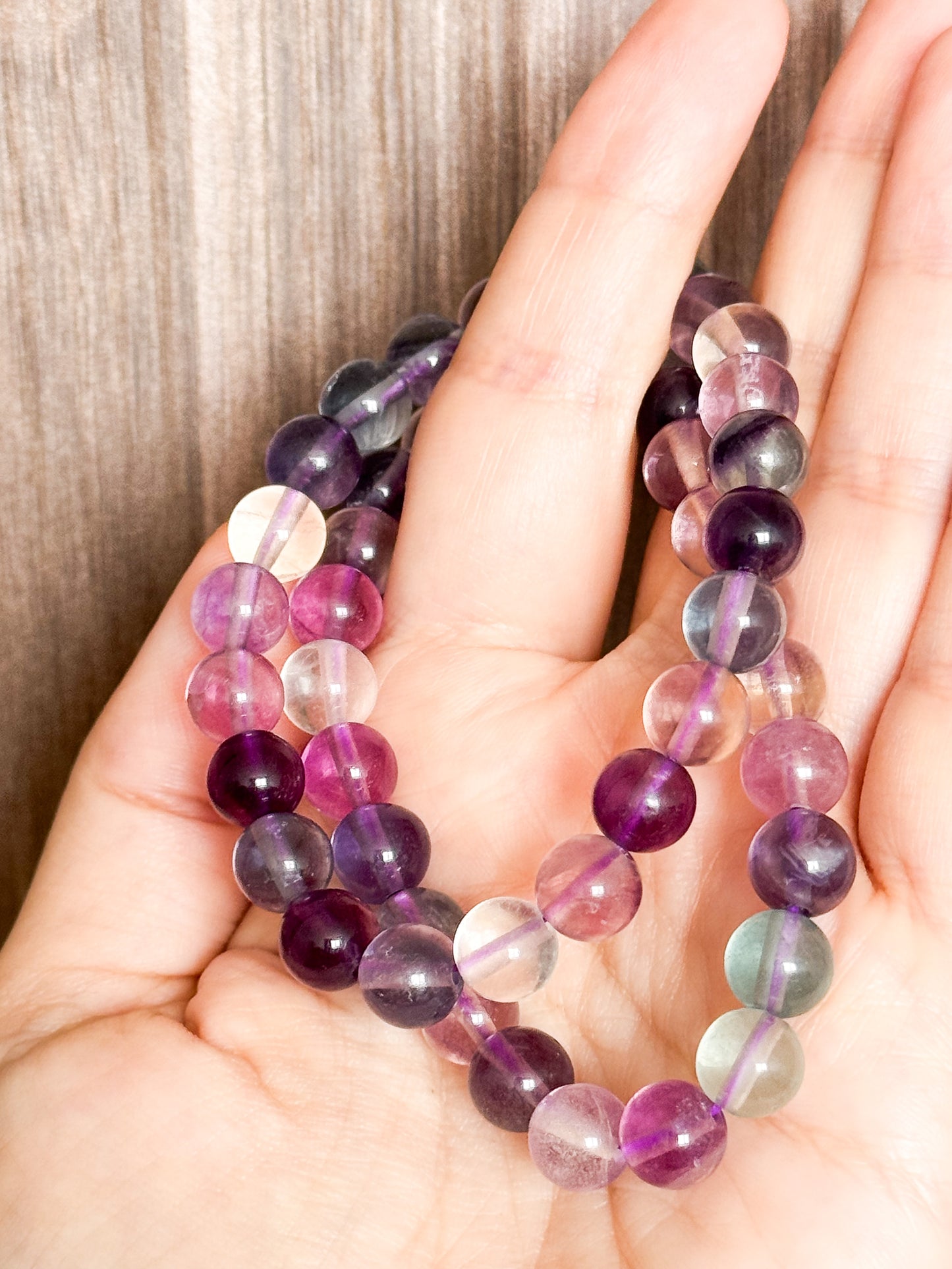 Fluorite Arco-Iris 8mm (High Grade)